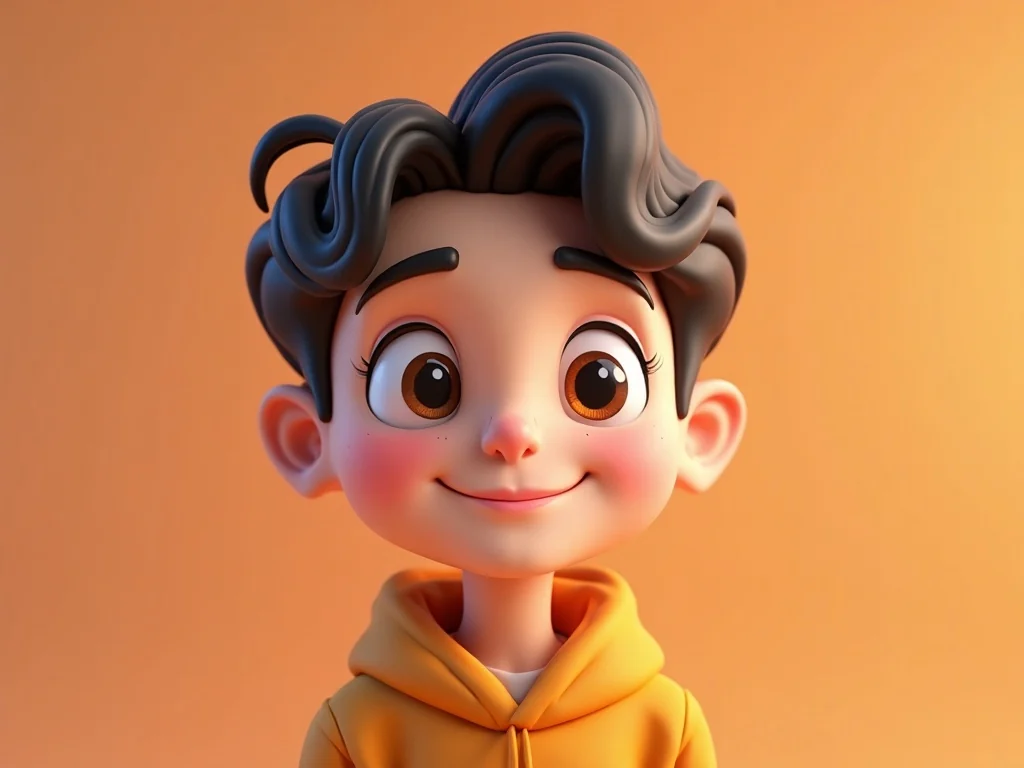3D Cartoon Selfie generated sample